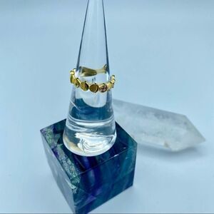 Sterling Silver CZ Toe Ring Gold Plated